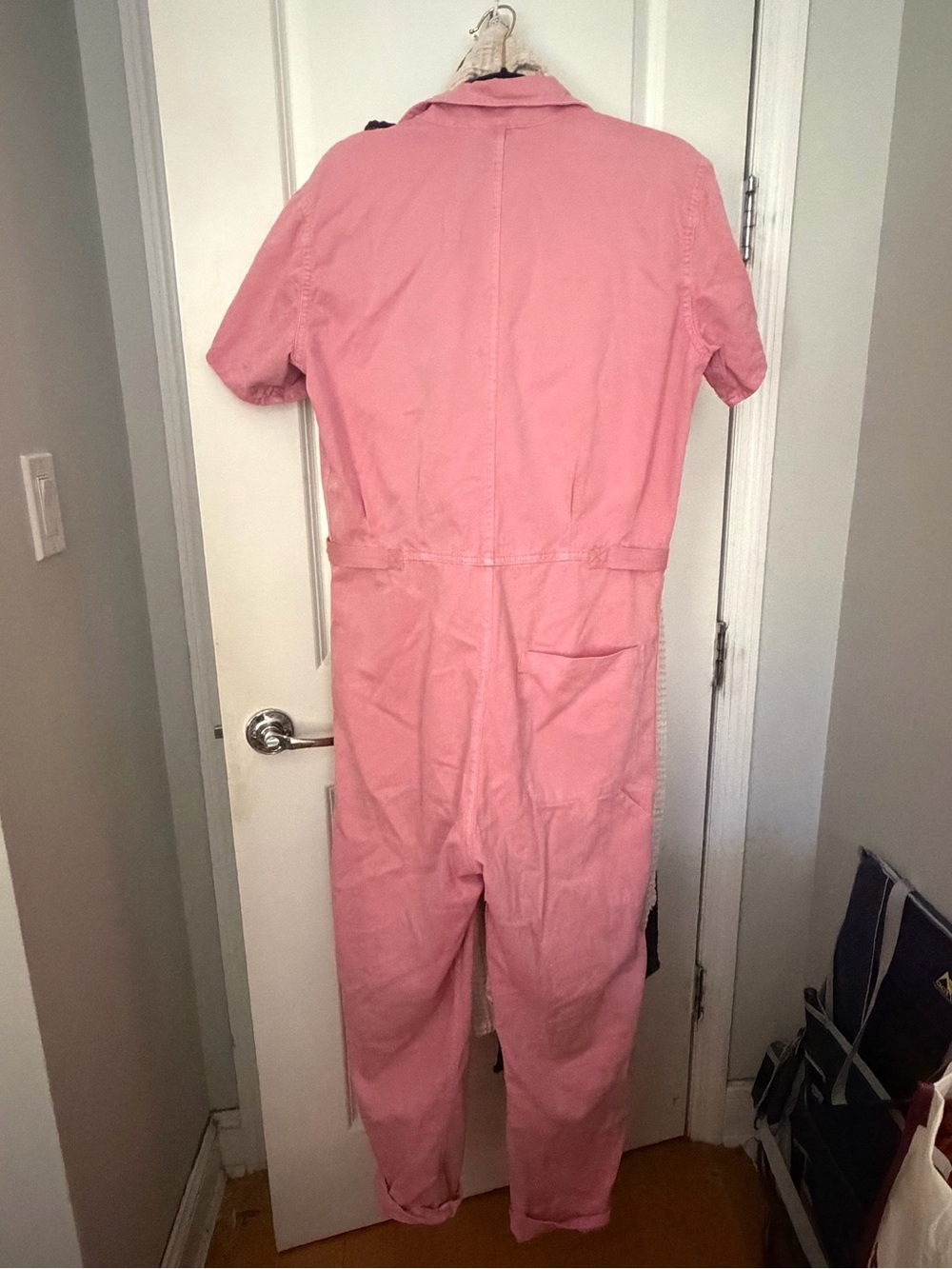 pistola Pink Short-Sleeve Utility Jumpsuit - Picture 7 of 10